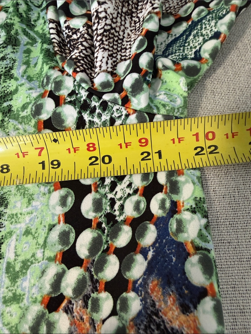 Women with Control Petite Abstract Snake Print Tunic Green Black & Brown SZLP - Picture 11 of 15